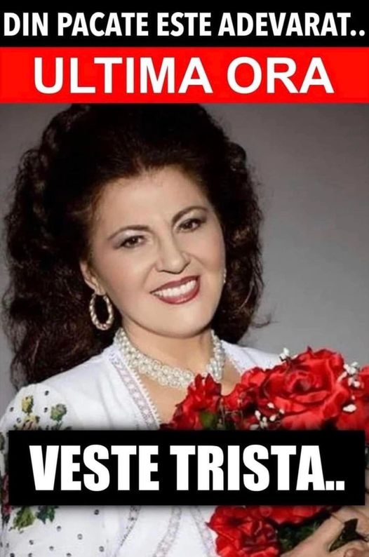Ultimă Oră: Din Păcate Este Adevărat.. Vestea Tristă A Venit Acum Câteva Minute
